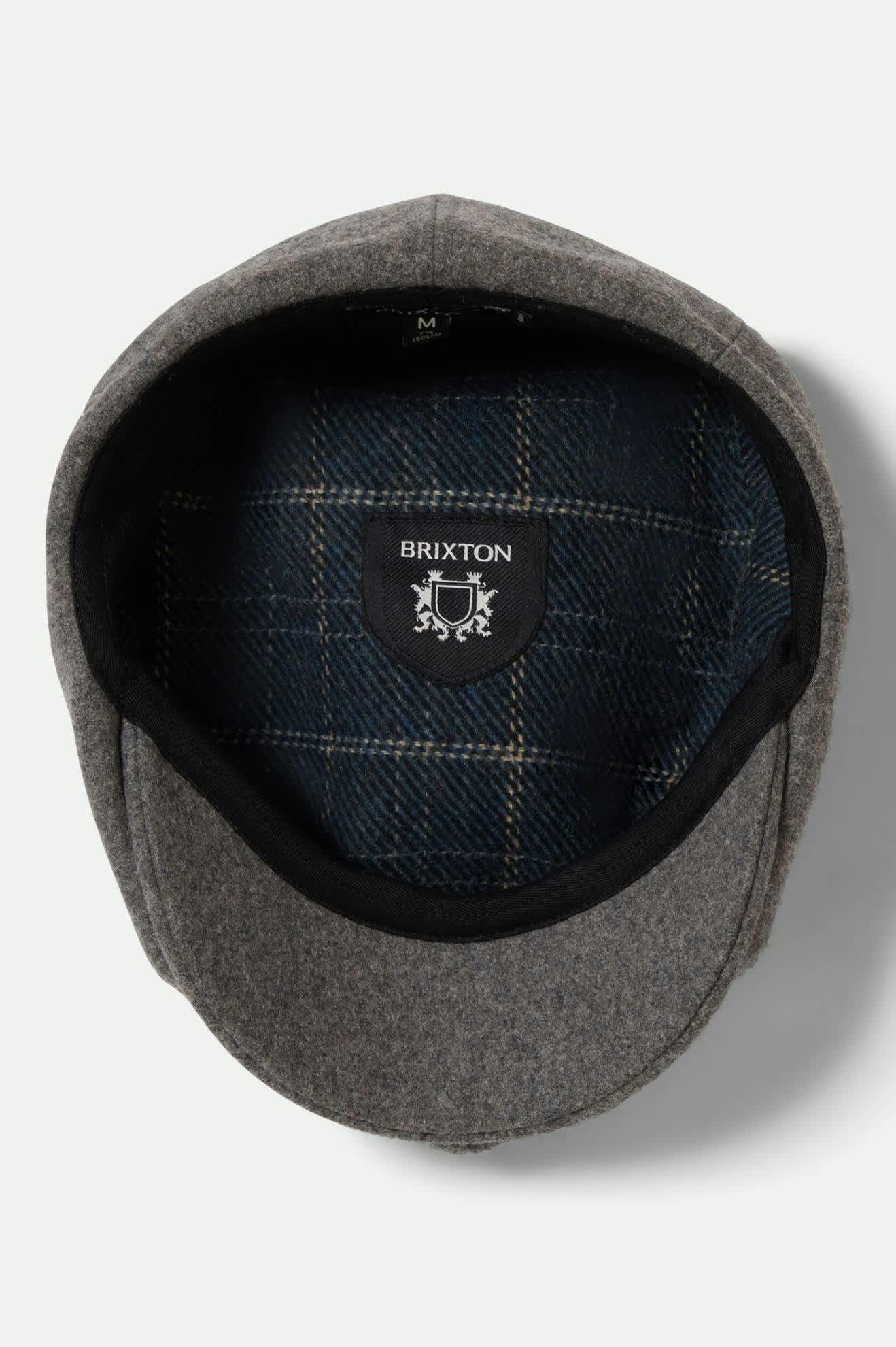Brood Flannel Snap Cap - Dark Heather Grey/Washed Navy