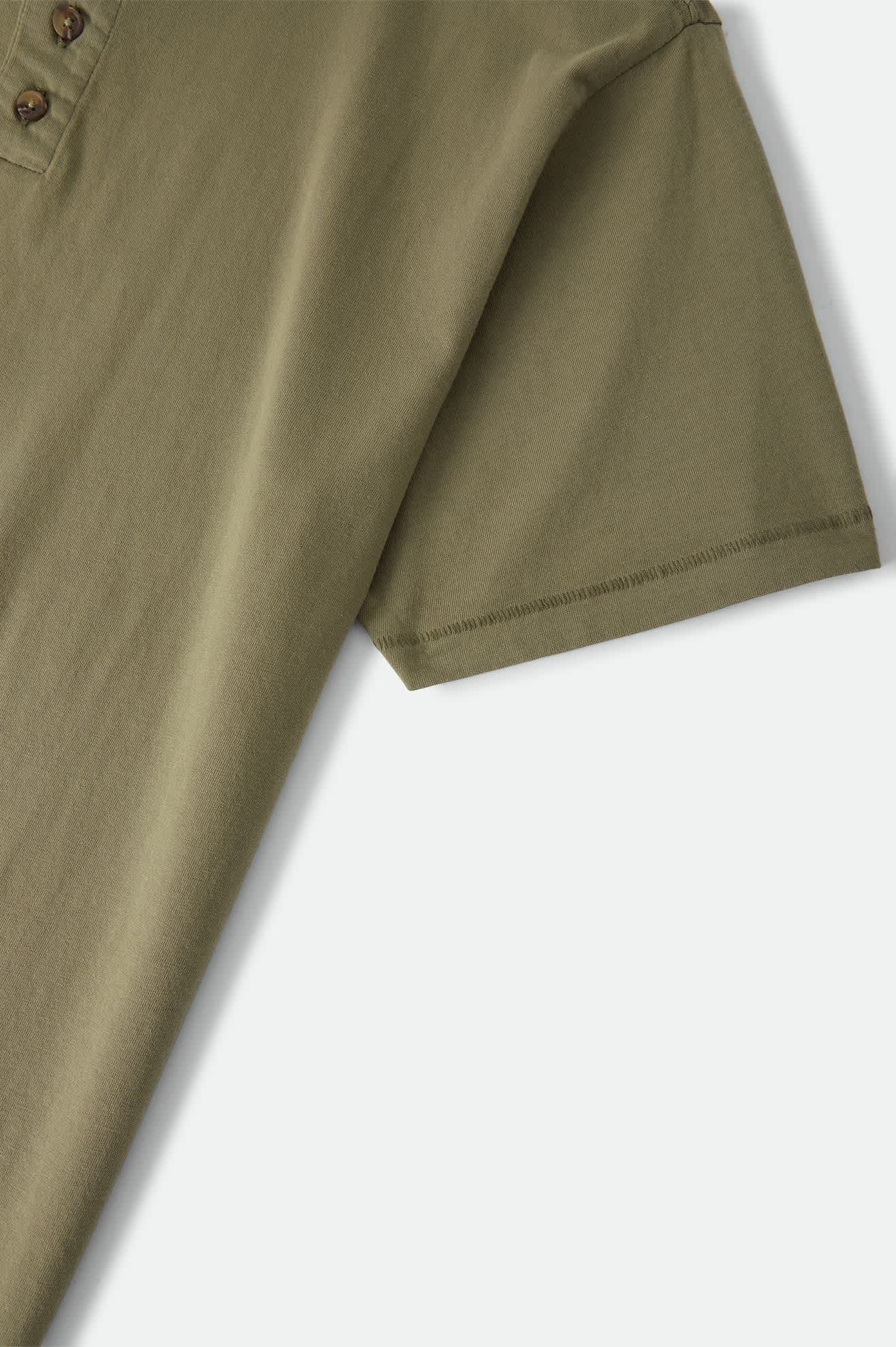 Brixton Baseline Henley T-Shirt - Olive Surplus Vintage Wash