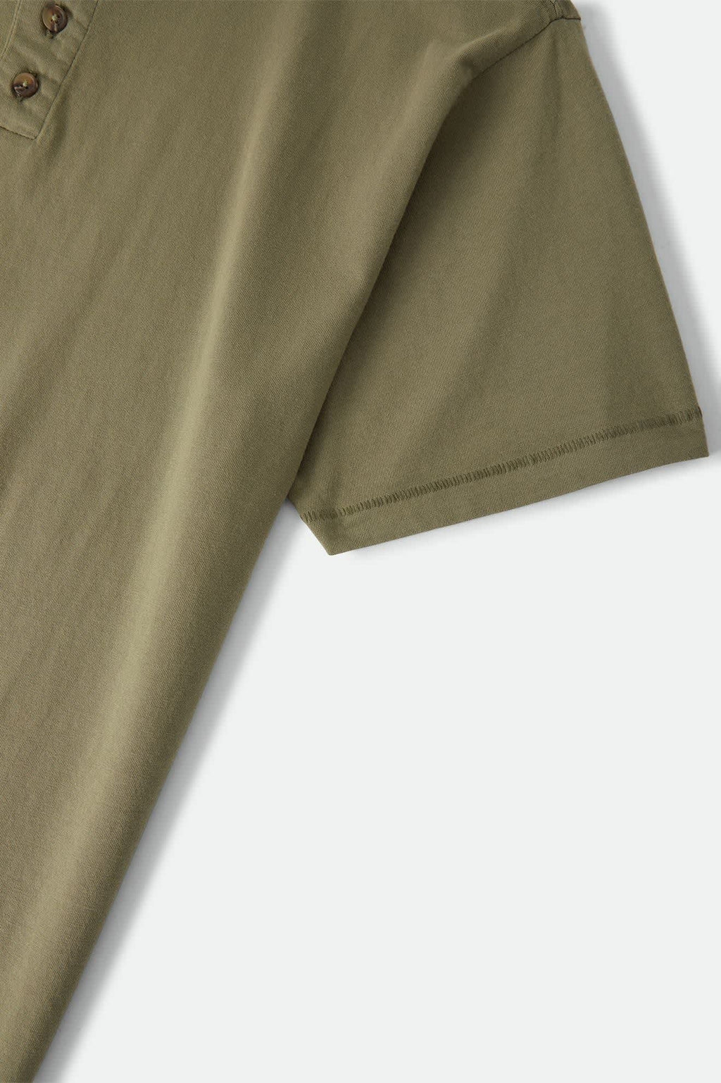 Brixton Baseline Henley T-Shirt - Olive Surplus Vintage Wash