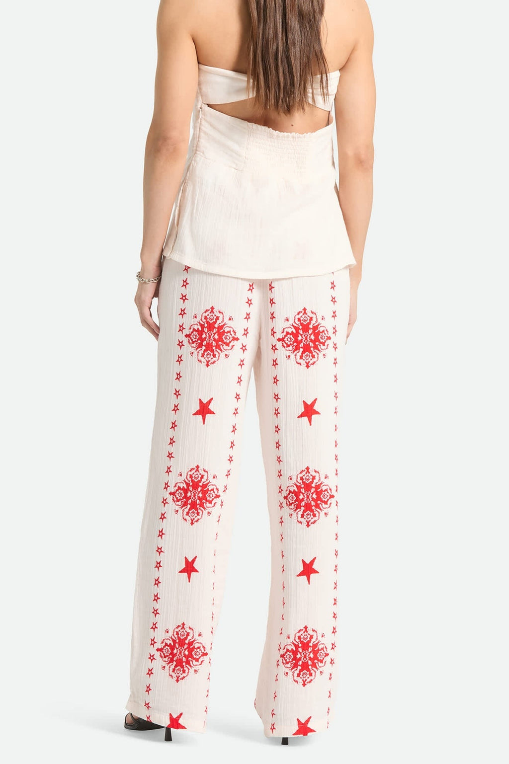The Lola Lounge Pant - Off White Tile
