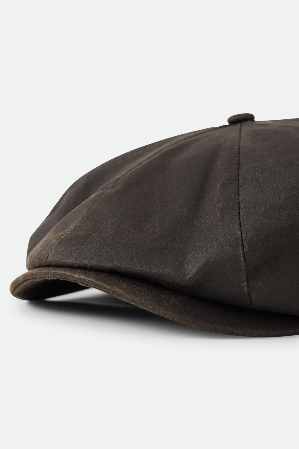 Brood Baggy Flannel Snap Cap - Brown Faux Leather