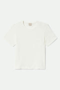 Carefree Organic Garment Dye Perfect T-Shirt - Off White