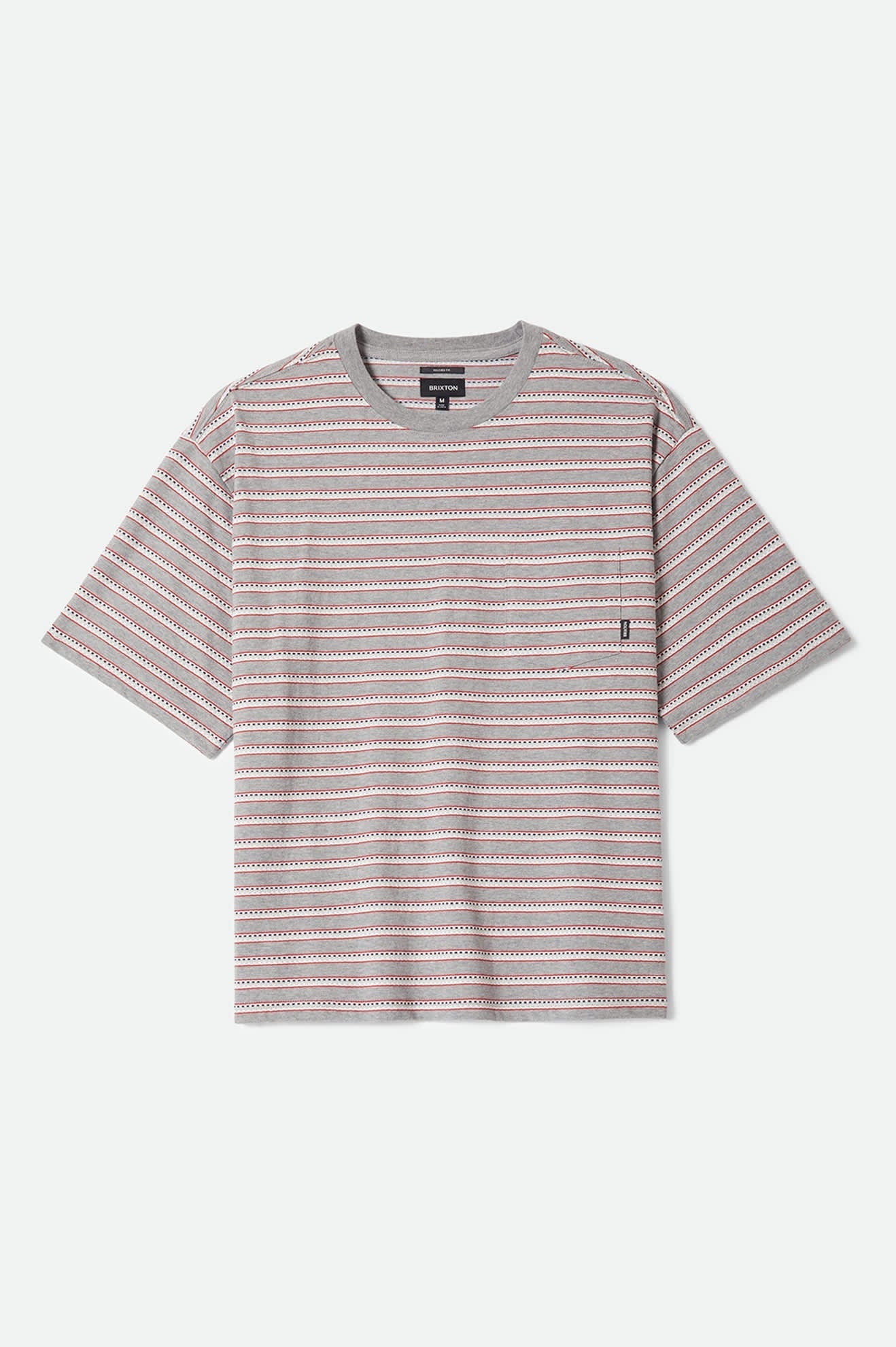 Poolside Pique Box Crop T-Shirt - Heather Grey