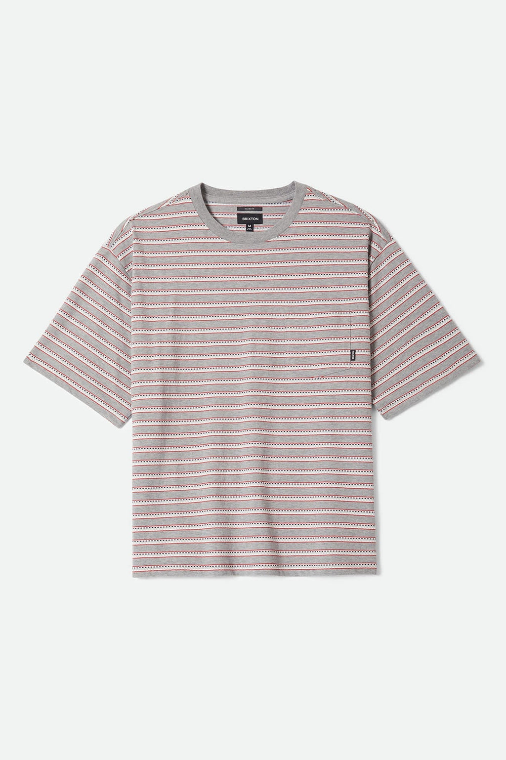 Poolside Pique Box Crop T-Shirt - Heather Grey