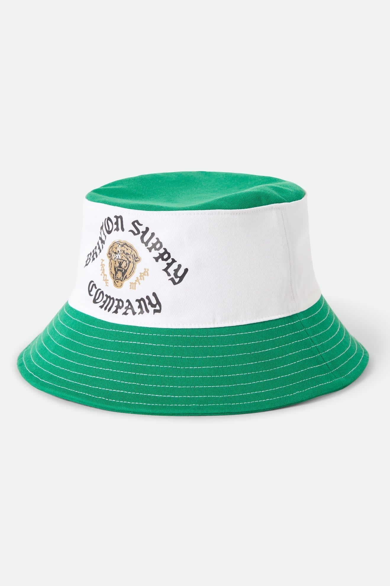 Eldon Packable Bucket Hat - Green/Off White Morado