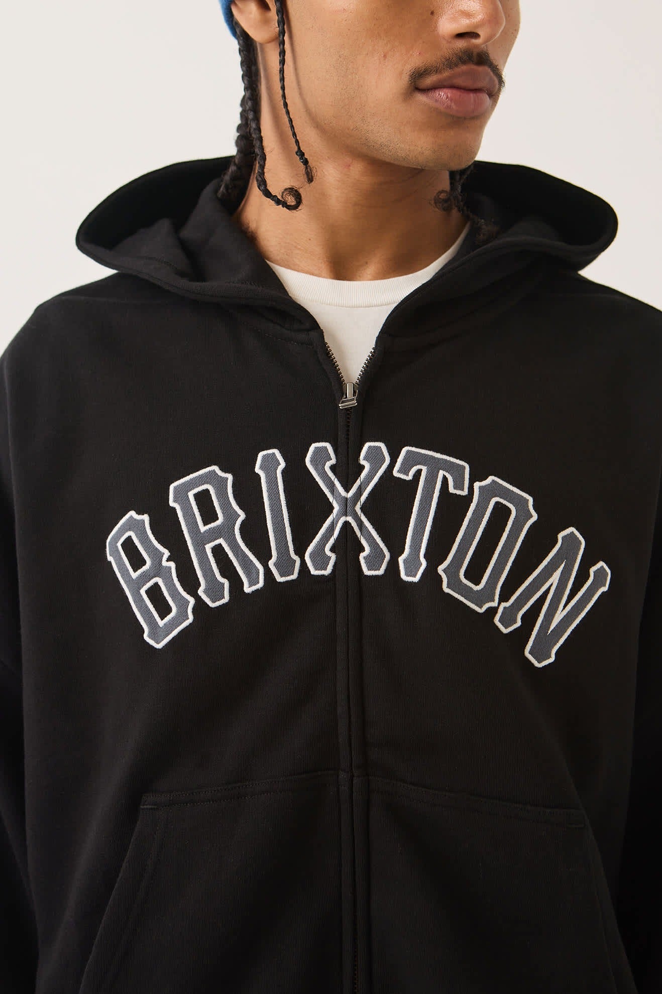 Dugout Zip Hood Fleece - Black/Grey