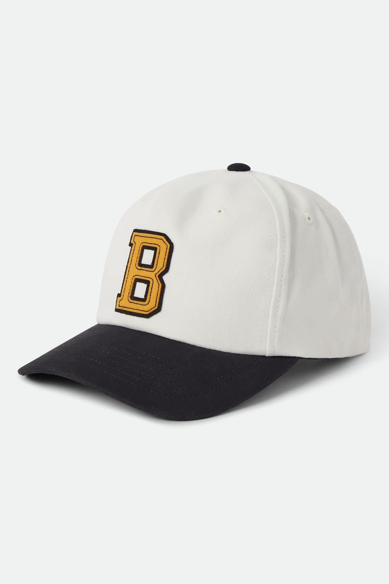 Big B Adjustable Hat - Off White/Black/Mustard