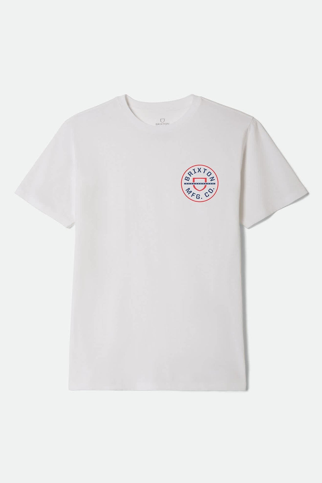 Crest Starline Short Sleeve Standard T-Shirt - White/Red/Navy