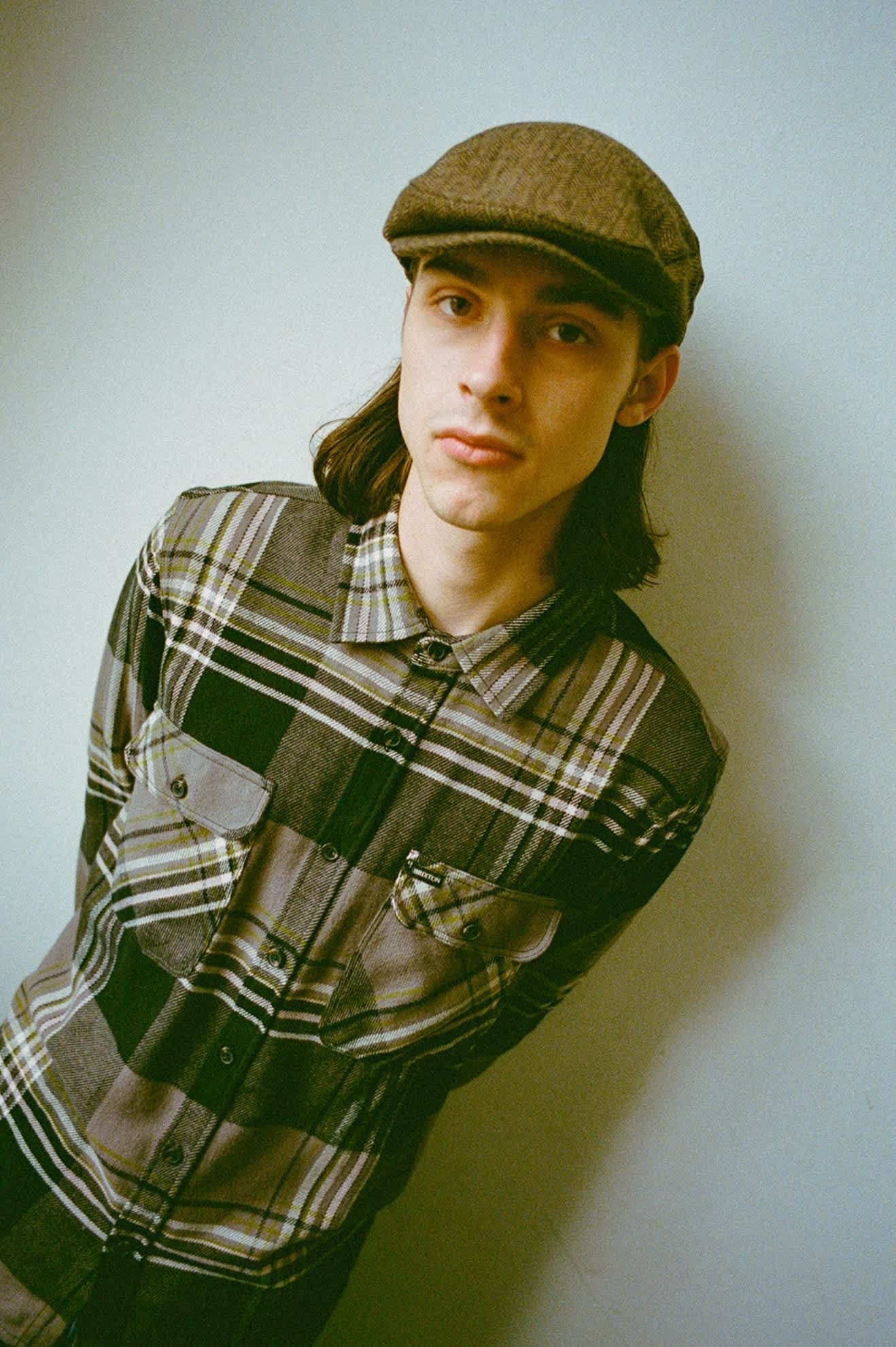 Hooligan Flat Cap - Brown/Khaki