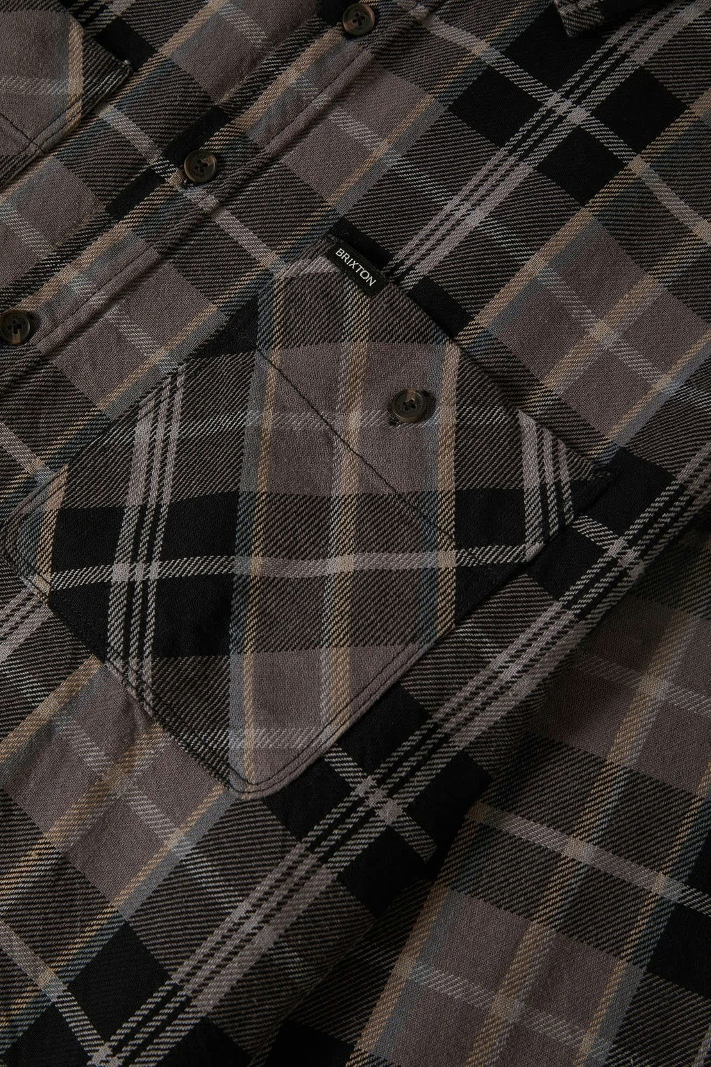 Vintage Wash Flannel - Black/Charcoal Beige/Slate