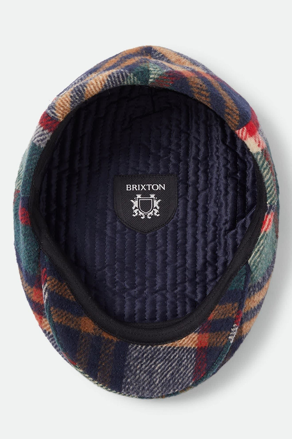 Hooligan Flat Cap - Navy/Green/Red/Cream