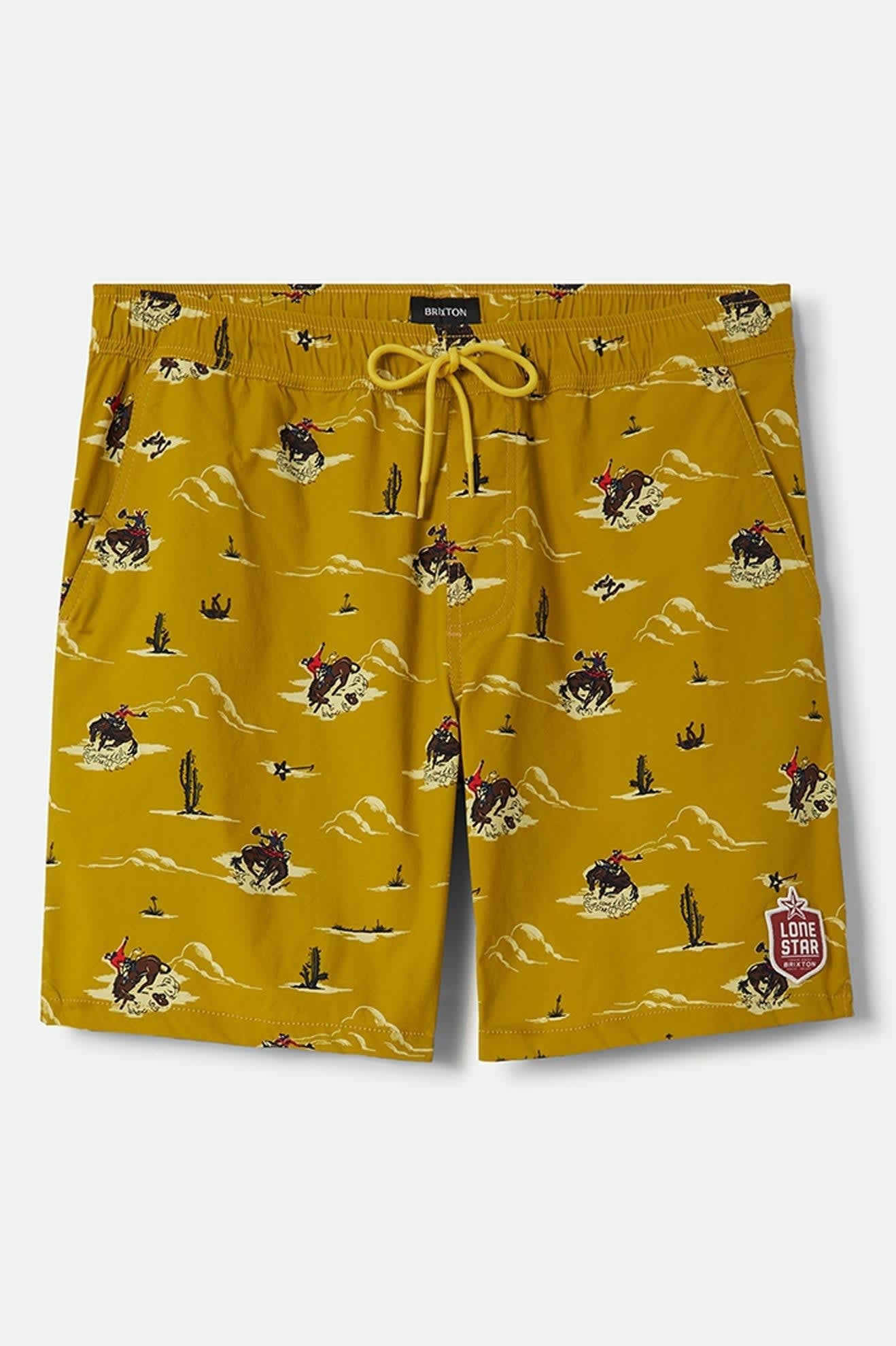 Everyday Stretch Hybrid Short 7" - Texas Gold Lone Star