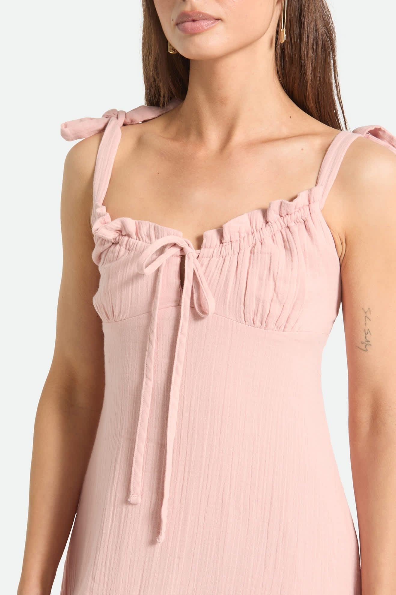 The Tie Dress - Silver Pink