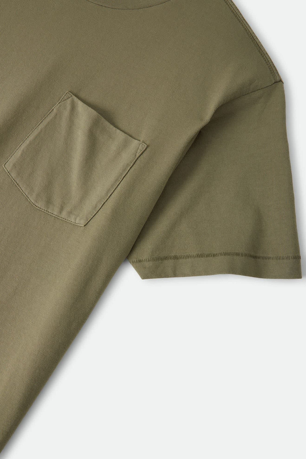 Brixton Baseline Pocket T-Shirt - Olive Surplus Vintage Wash