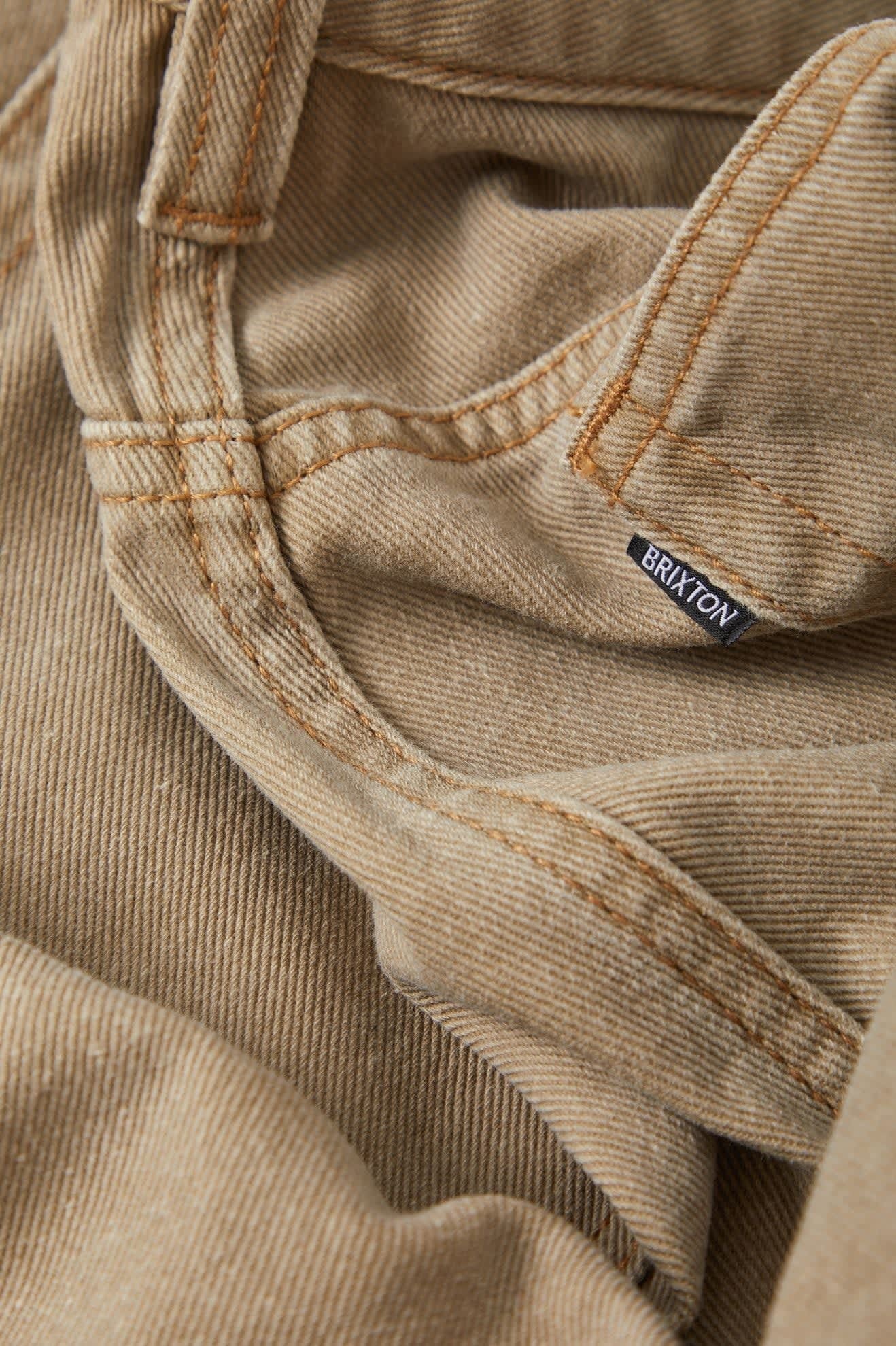 Brixton Relaxed Short - Washed British Khaki