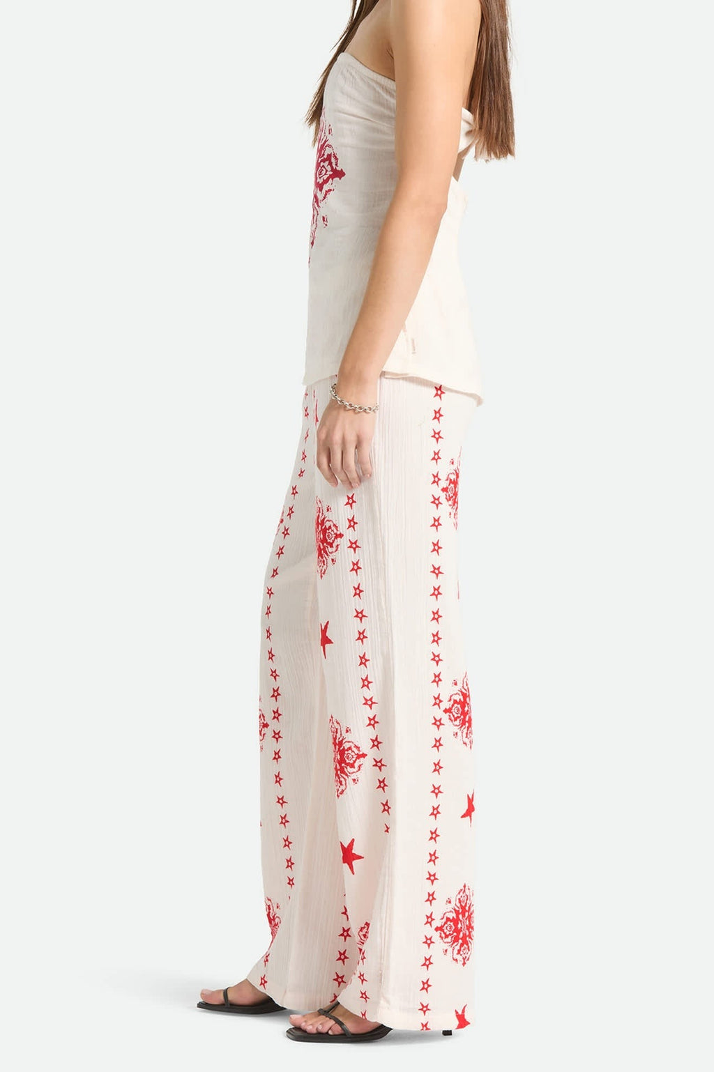 The Lola Lounge Pant - Off White Tile