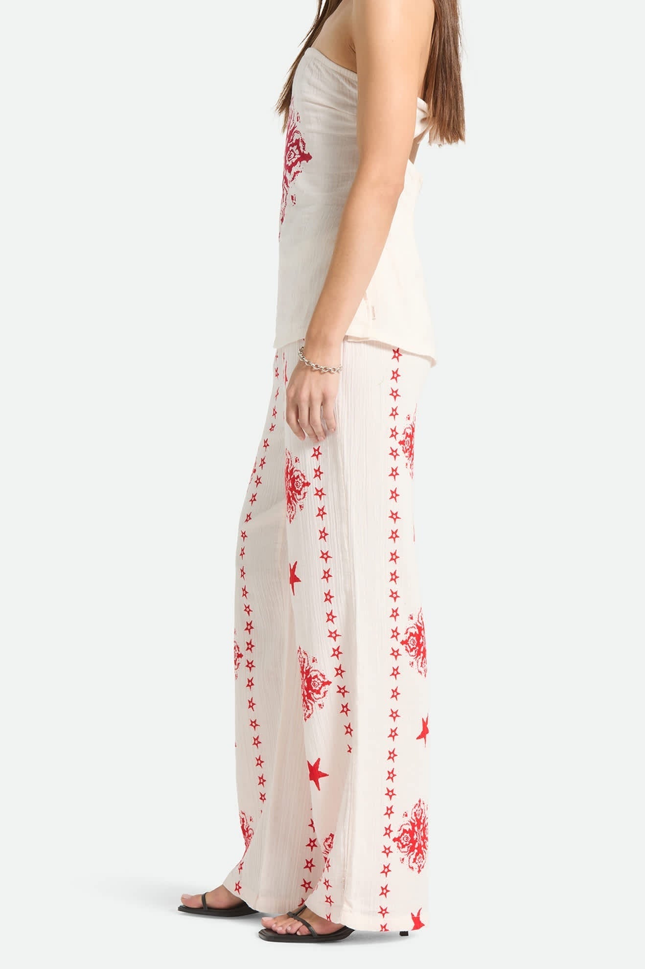 The Lola Lounge Pant - Off White Tile