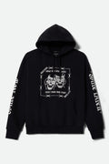 Smile Always Relaxed Hoodie - Black Worn Wash