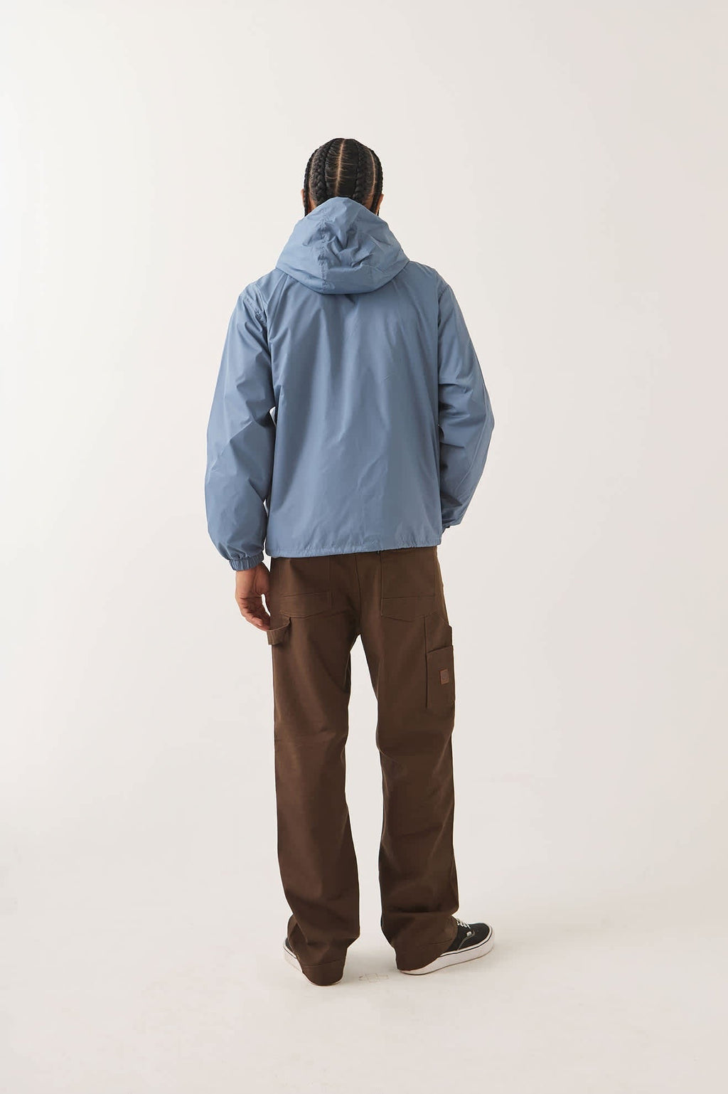 Hooded Claxton Lightweight Jacket - Slate Blue