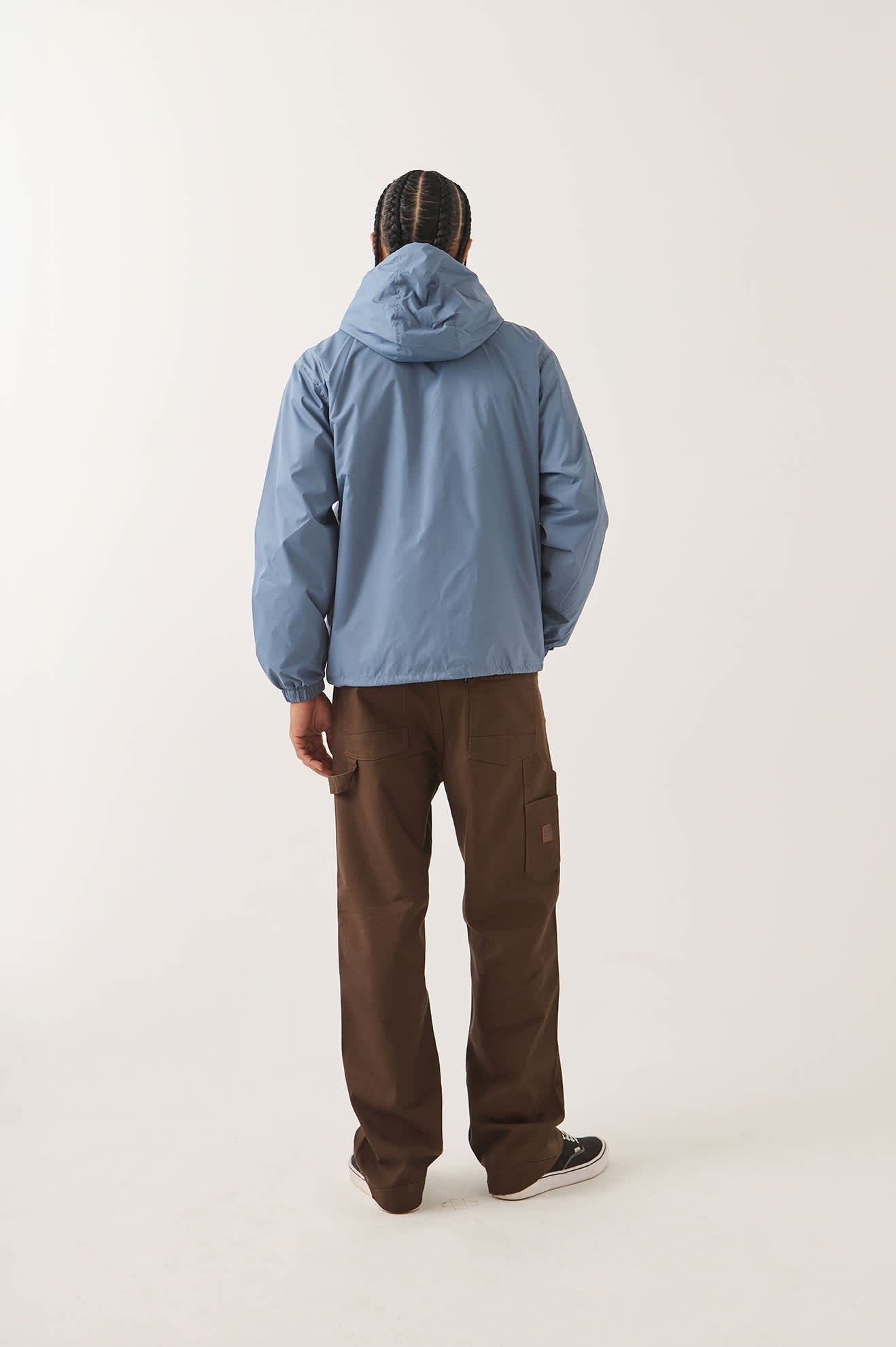 Hooded Claxton Lightweight Jacket - Slate Blue
