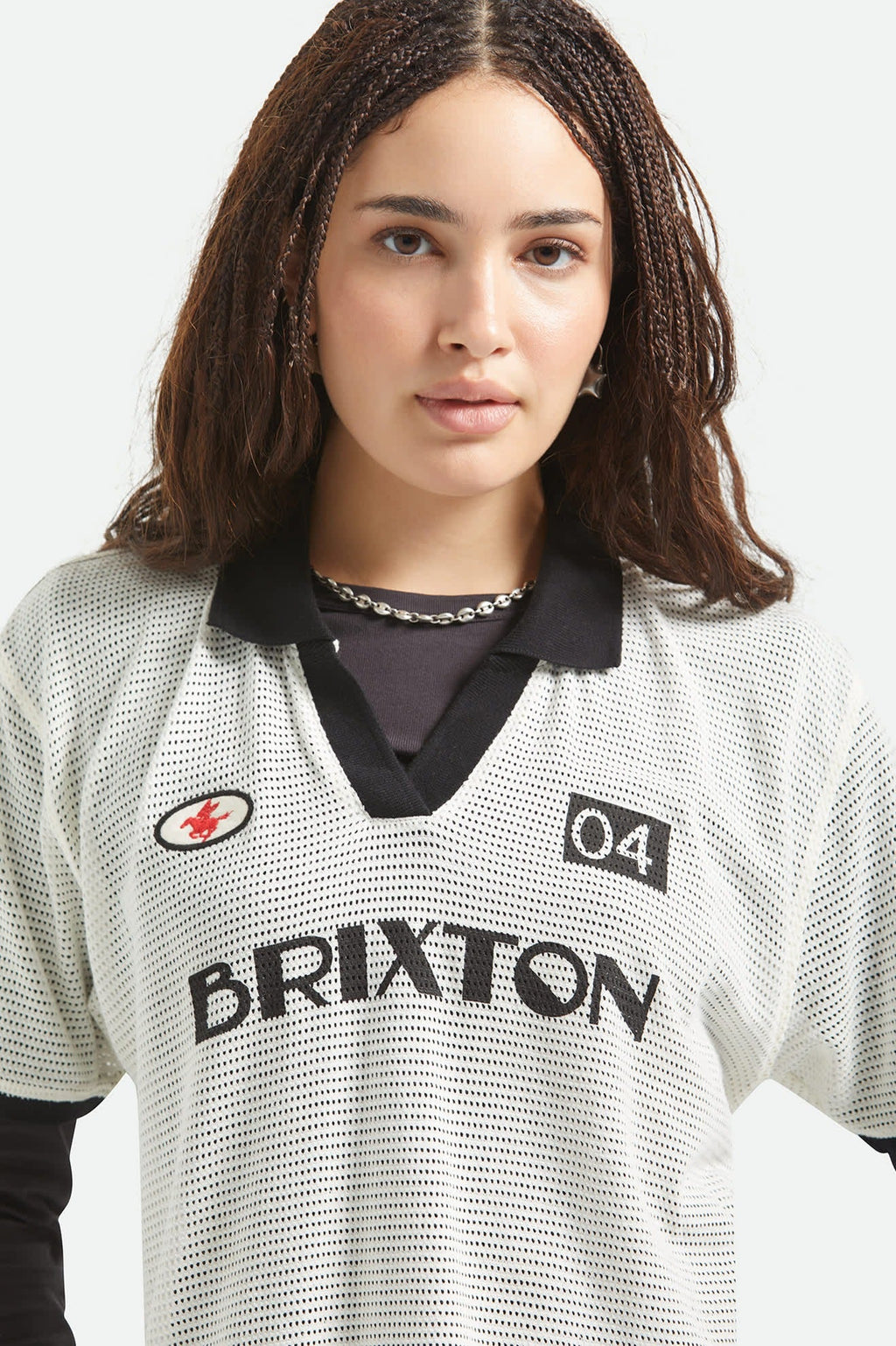 Varsity T-Shirt - Off White/Black