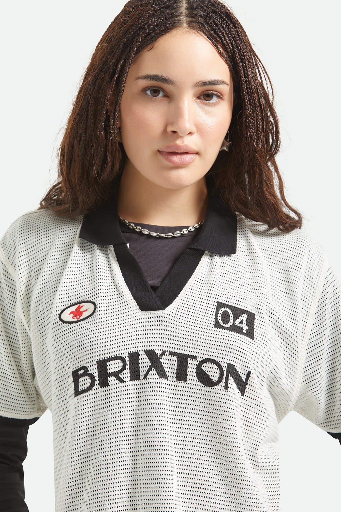 Varsity T-Shirt - Off White/Black