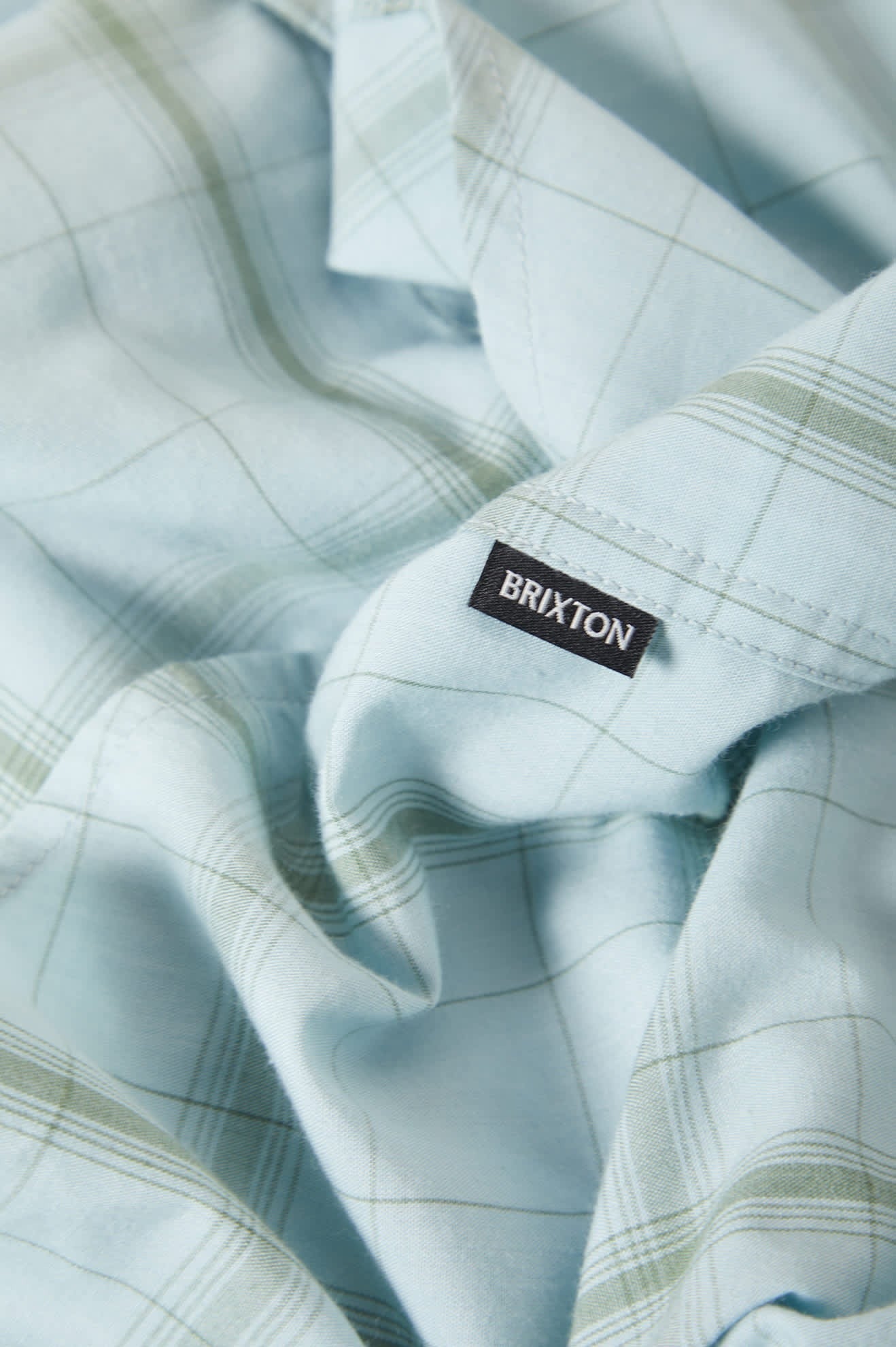 The Breezy Wayne Short Sleeve Shirt - Seafoam Plaid