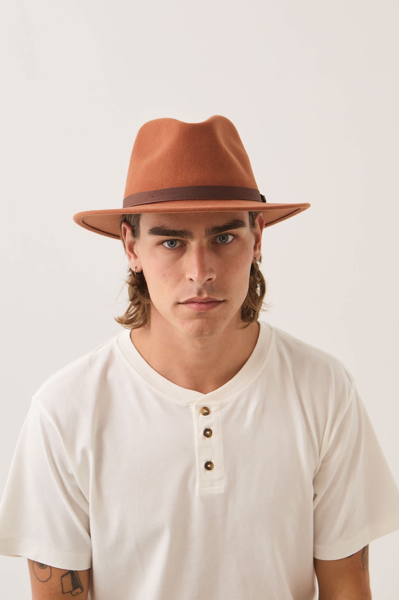 Messer Packable Fedora - Caramel/Walnut Brown