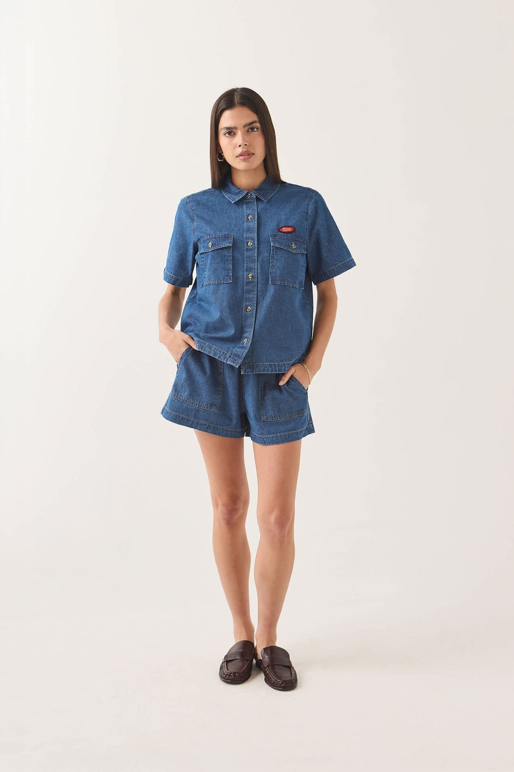 Mechanics Women's Shirt - Medium Chambray