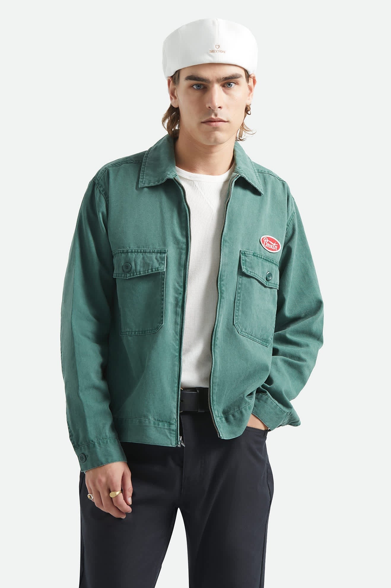 Trademark Lightweight Garage Jacket - Washed Primal Green