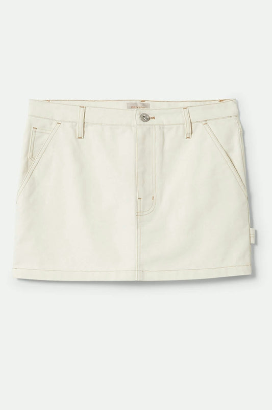 Essex Painter Mini Skirt - Egret White