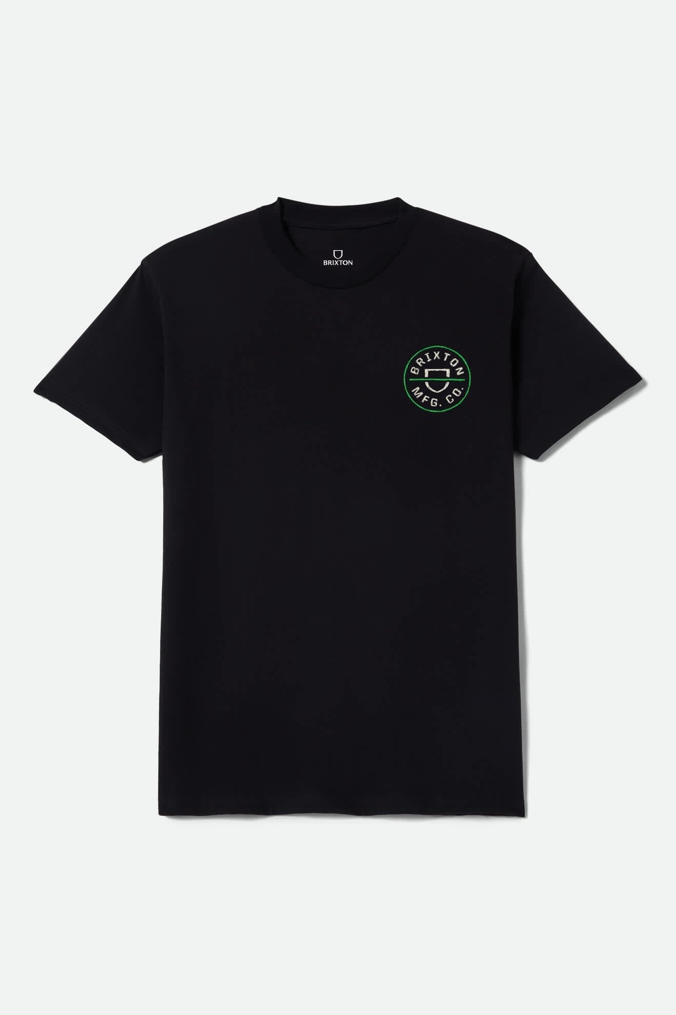 Crest II Short Sleeve T-Shirt - Black/Stone/Green