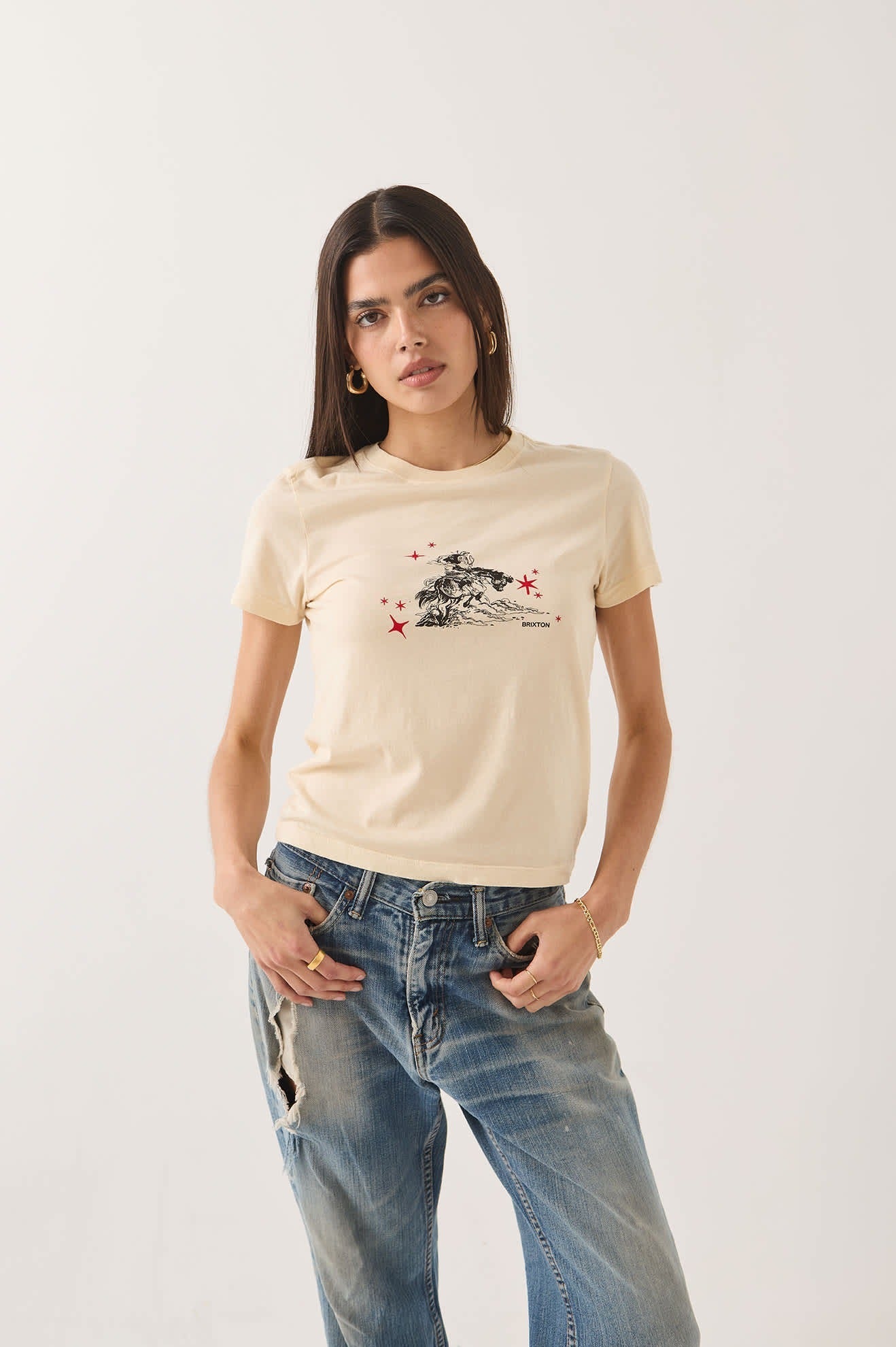 Mid Century Ranch Slim Crew T-Shirt - Whitecap