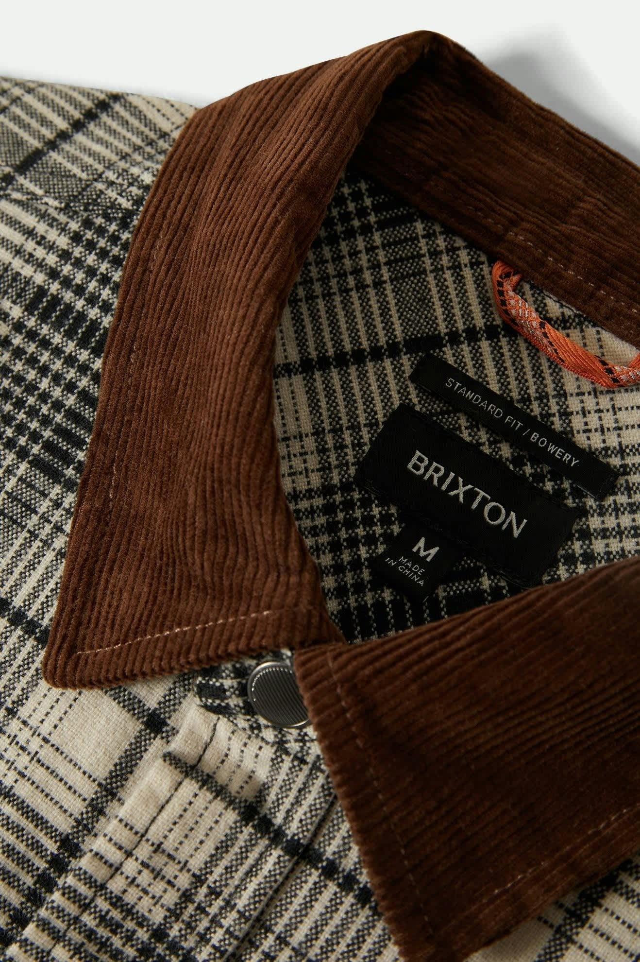 Builders Bowery Performance Flannel - Off White/Black