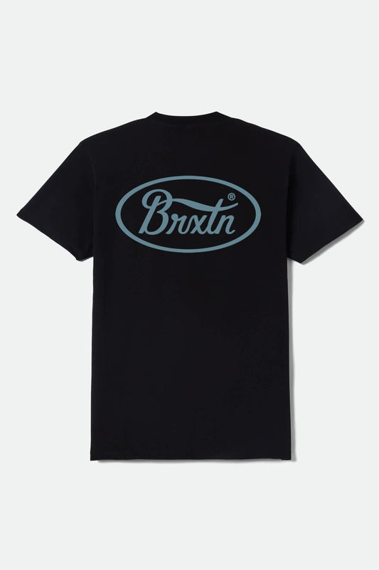 Parsons Short Sleeve Standard T-Shirt - Black/Jade