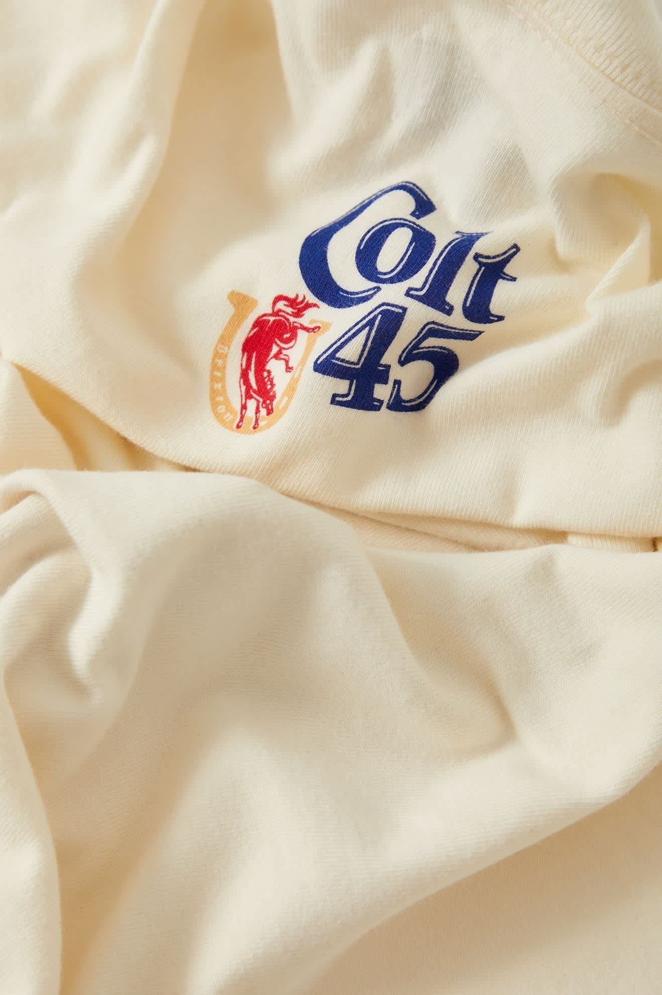 Colt 45 Forty Oz Short Sleeve Oversized T-Shirt - Natural