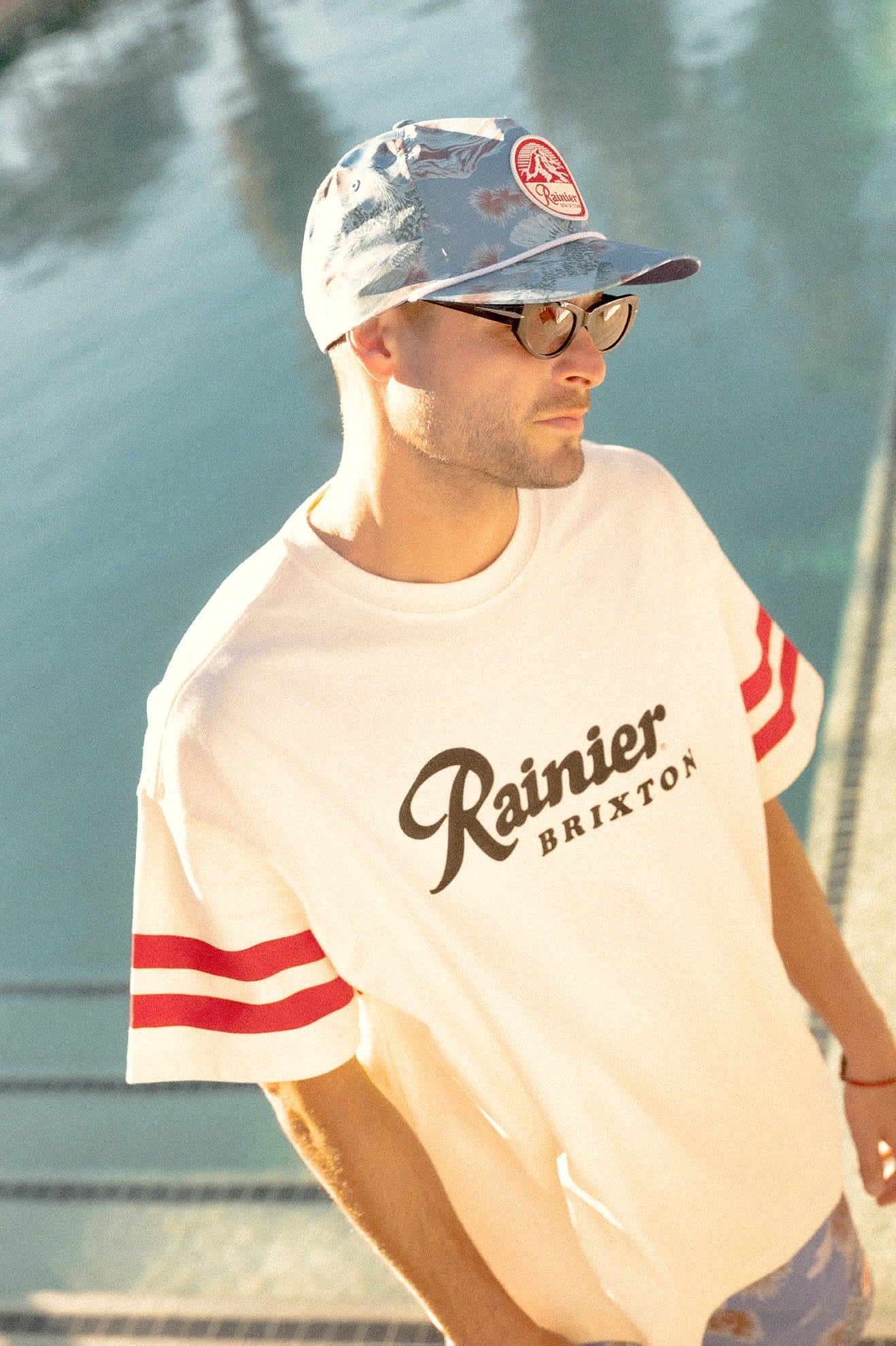 Rainier X Brixton Snapback - Blue Sky