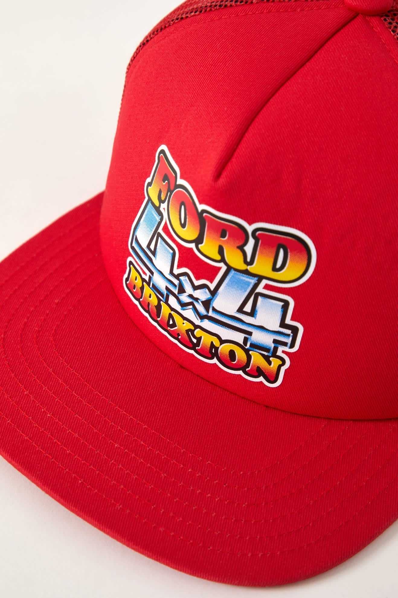 Ford 4x4 Chrome Trucker Hat - Rangoon Red