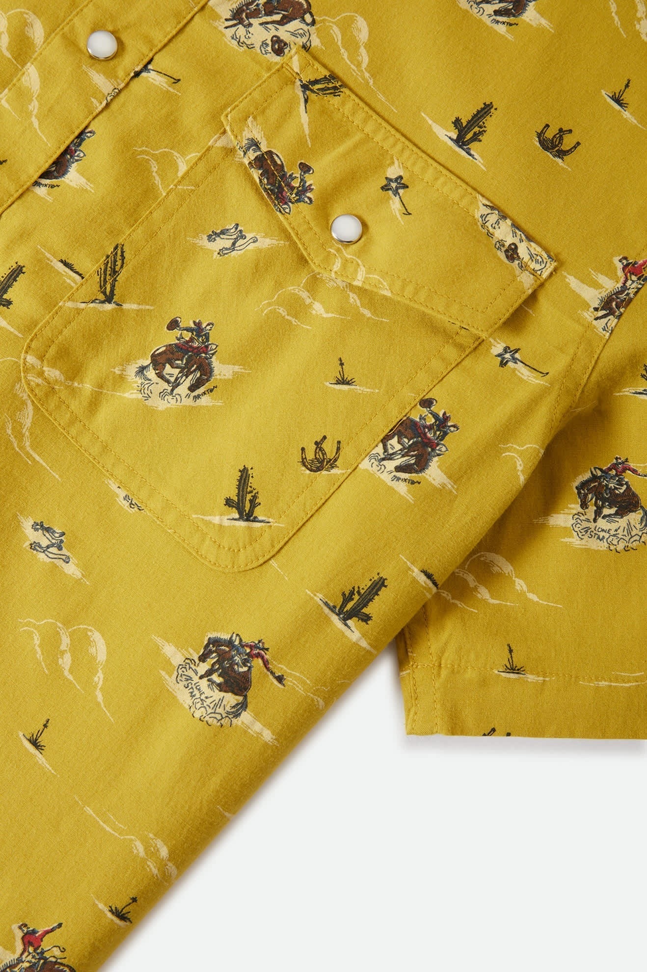 Lone Star X Brixton Short Sleeve Shirt - Texas Gold