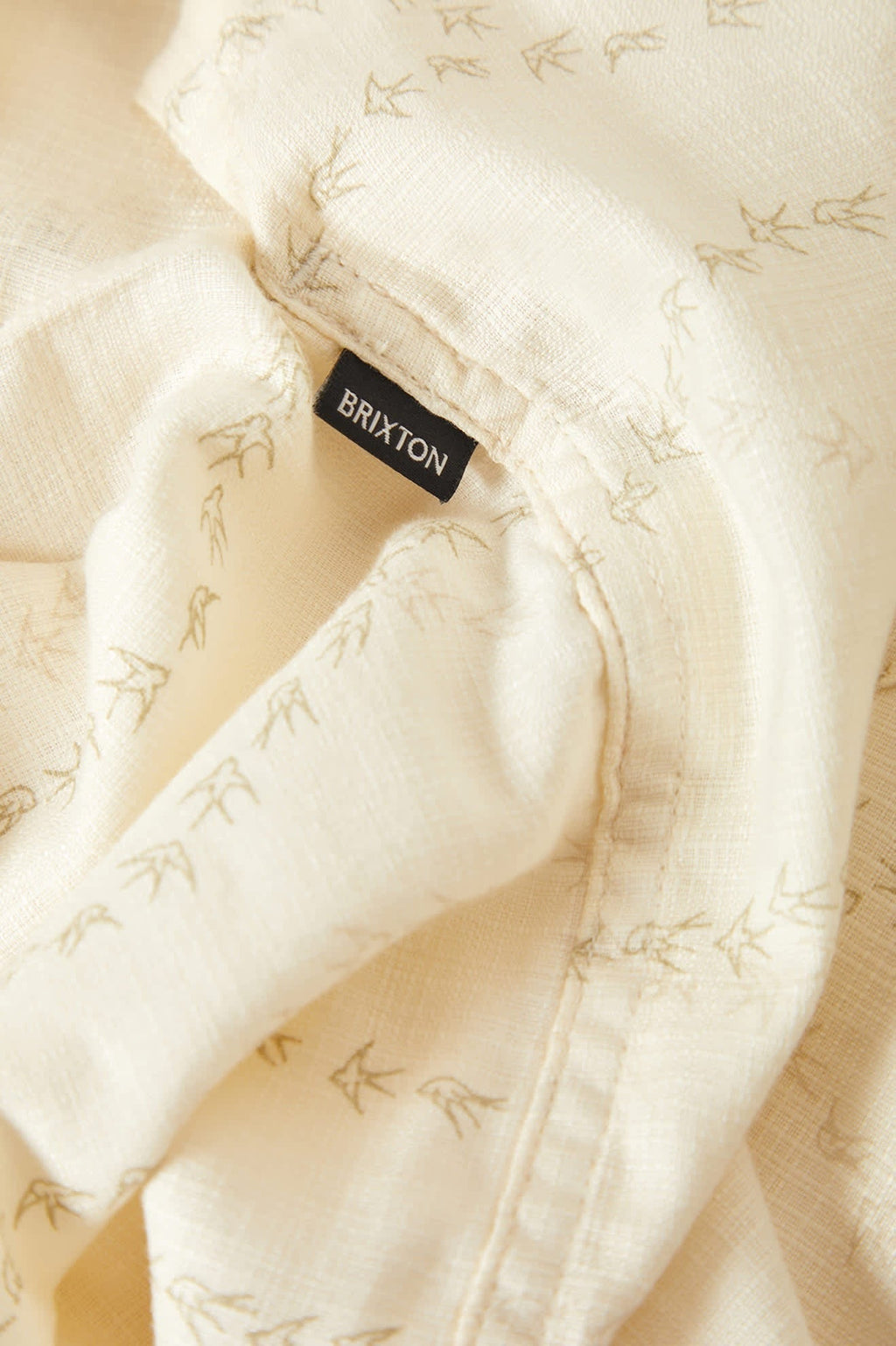 Bunker Slub Short Sleeve Shirt - Whitecap/Black Swallows