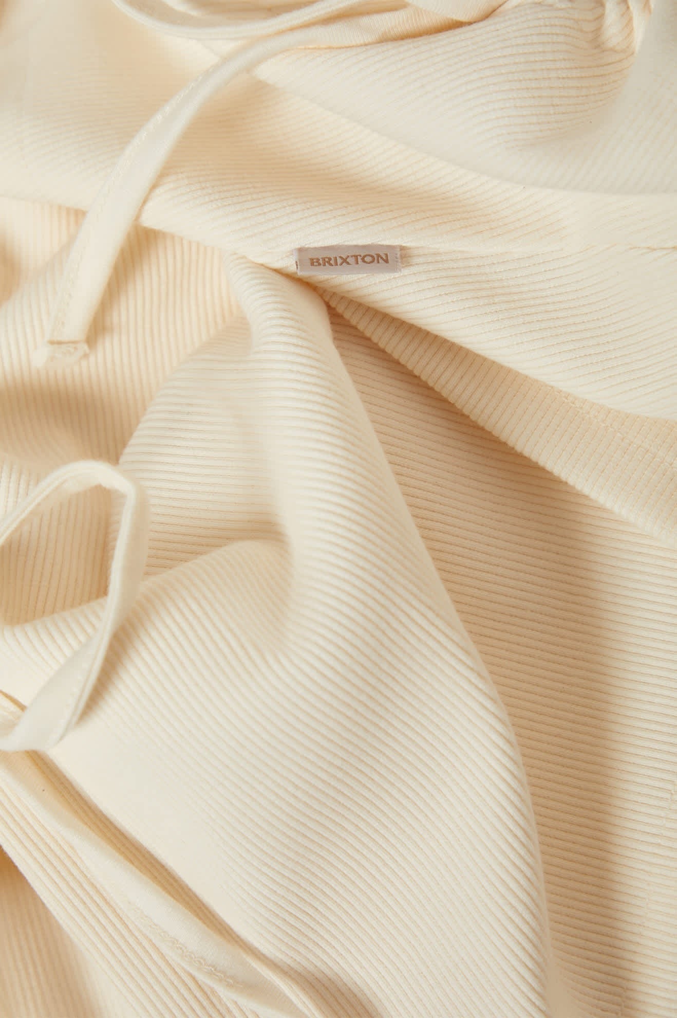 Ribbed Cinch Mini Dress - Off White