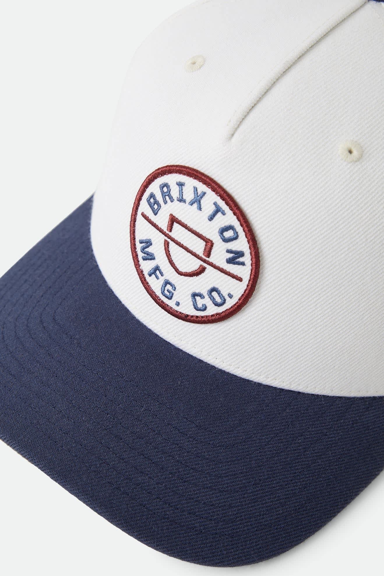 Crest Snapback - Wax Paper/Navy