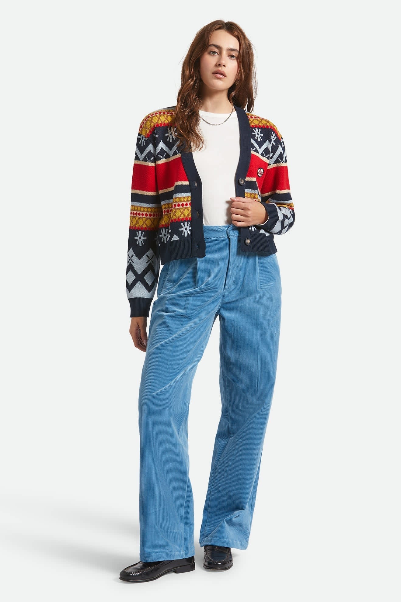 Winter Racing Cardigan - Multi Racing Stripe