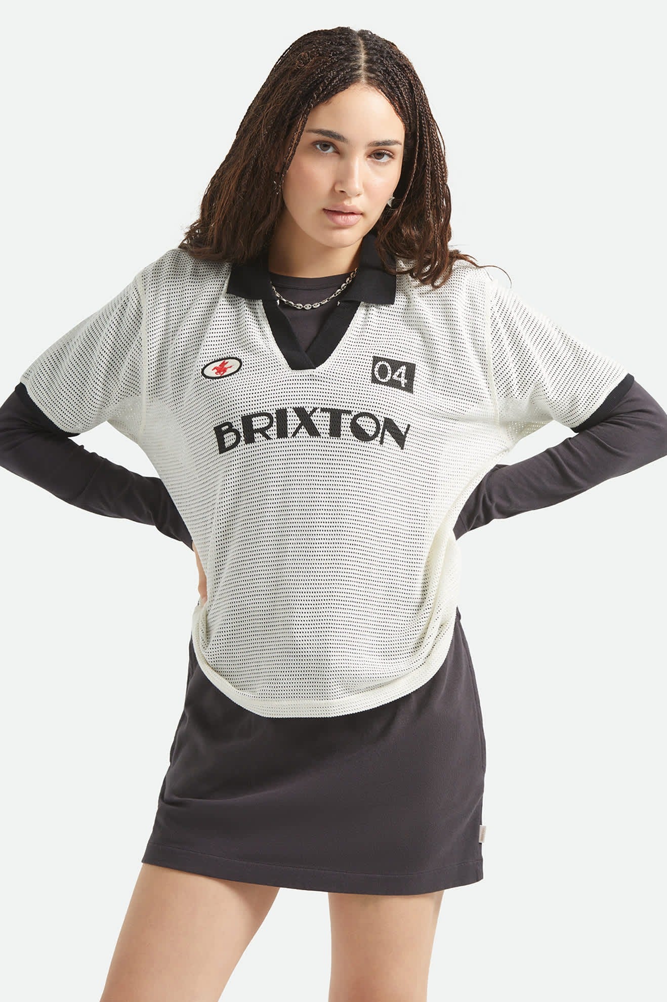 Varsity T-Shirt - Off White/Black