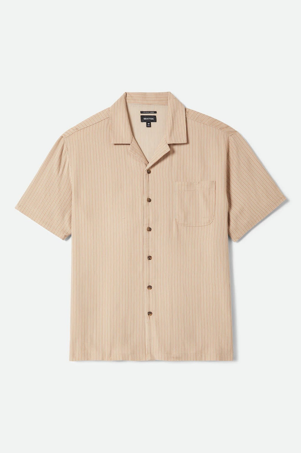 Bunker Slub Short Sleeve Shirt - Italian Clay Stripe