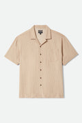 Bunker Slub Short Sleeve Shirt - Italian Clay Stripe