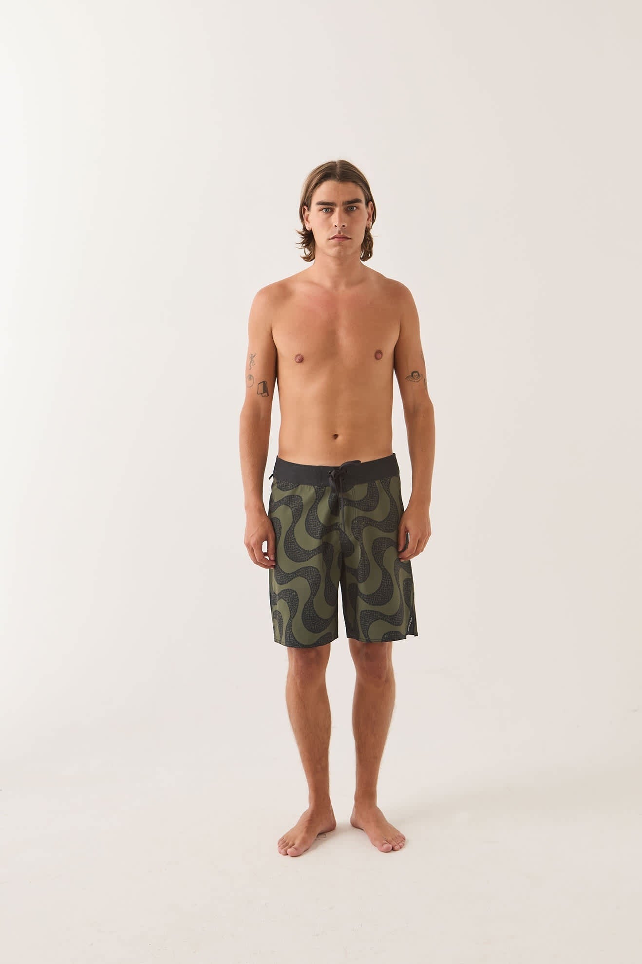 Blitz Boardshort 19" - Dark Olive/Black
