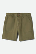 Surplus Vintage Wash Herringbone Short - Washed Olive Green