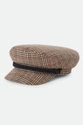 Fiddler Fisherman Cap - Brown/Tan/Red Plaid