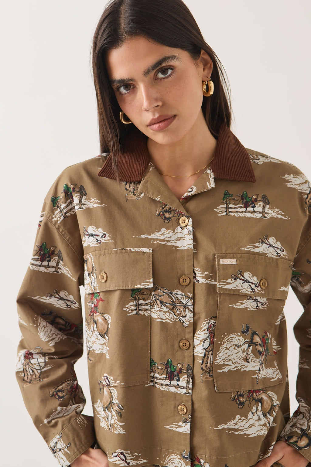 Utopia Overshirt - Mid Century Cowboy Print